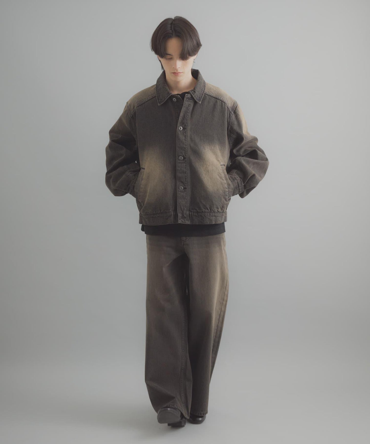 復古風牛仔短外套