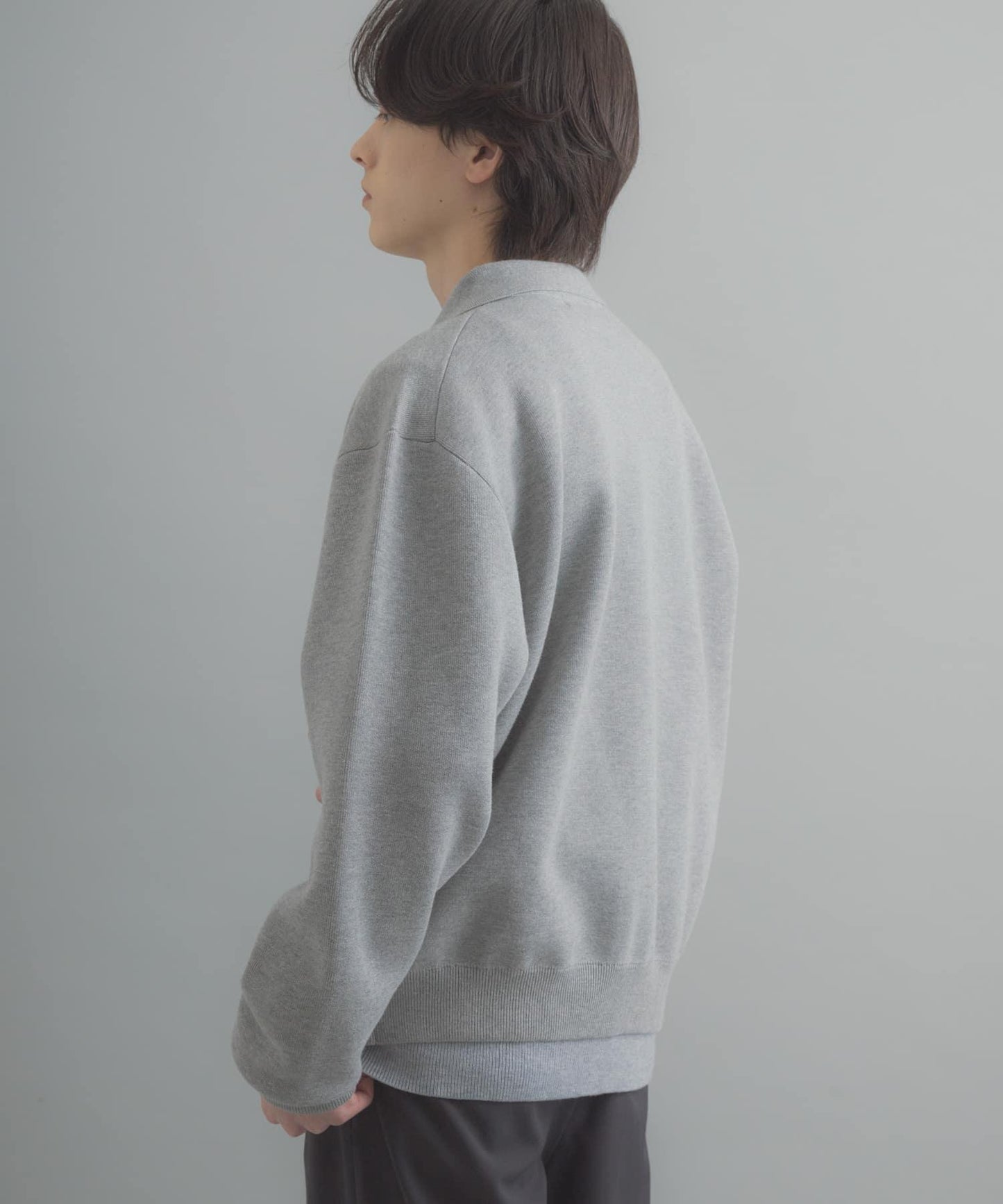 可機洗 衛衣風 POLO領 開衫