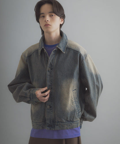 復古風牛仔短外套