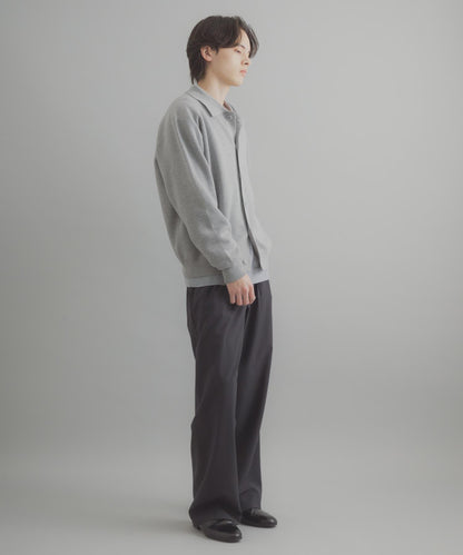 可機洗 衛衣風 POLO領 開衫