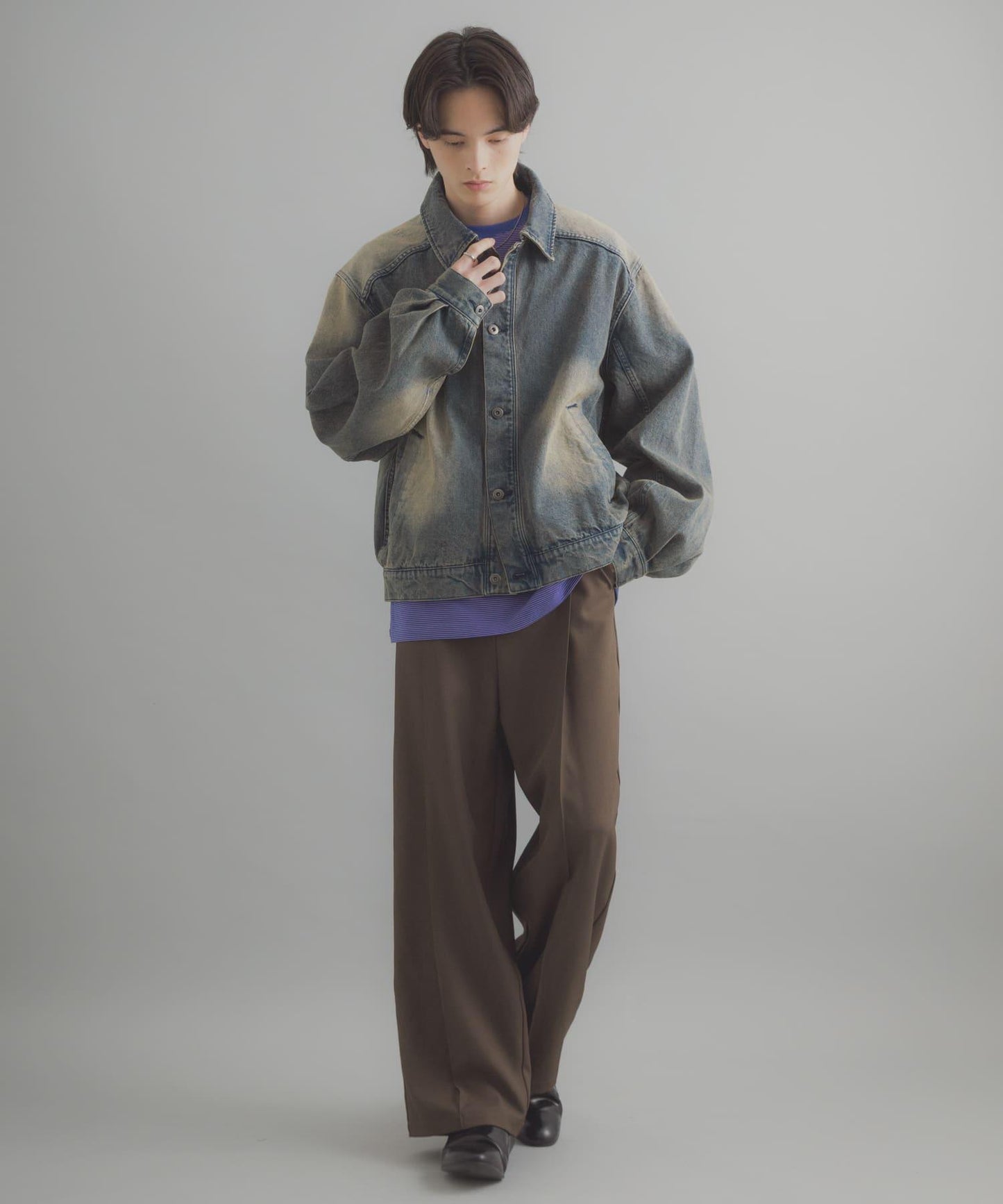 復古風牛仔短外套