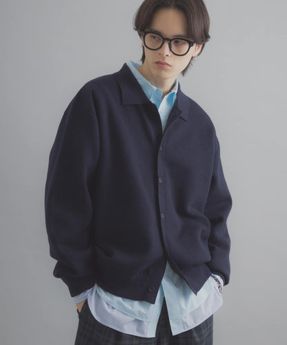 可機洗 衛衣風 POLO領 開衫