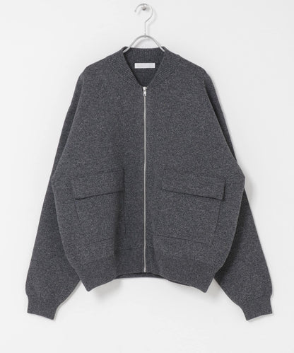 可水洗 雙口袋 針織外套