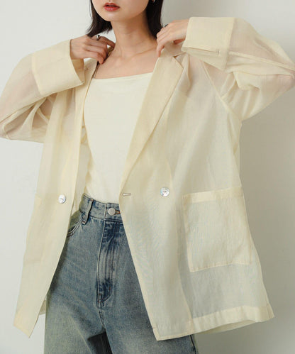 透視西裝剪裁西裝外套