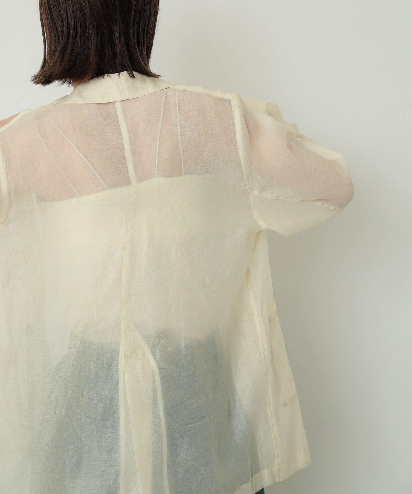 透視西裝剪裁西裝外套