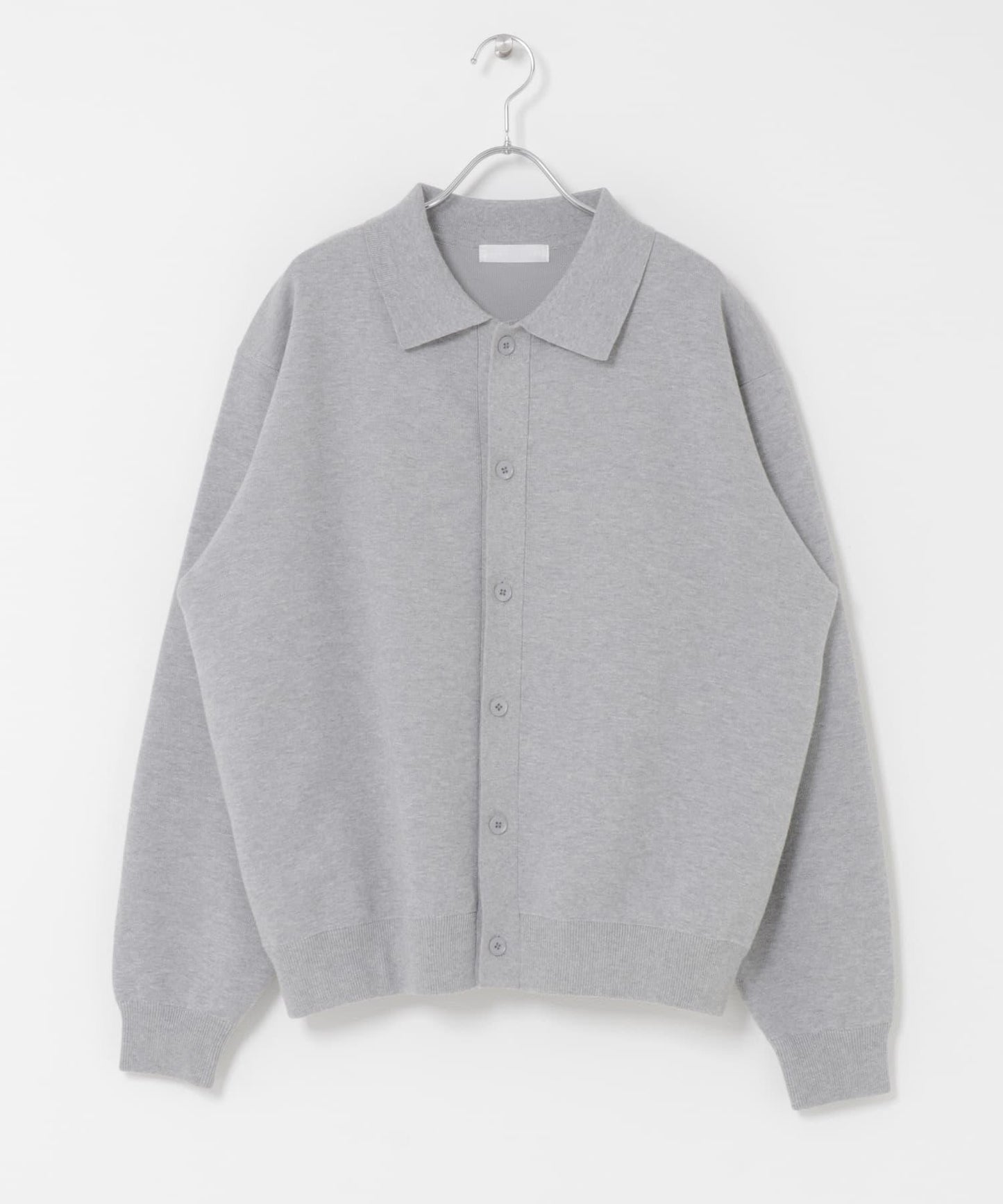 可機洗 衛衣風 POLO領 開衫