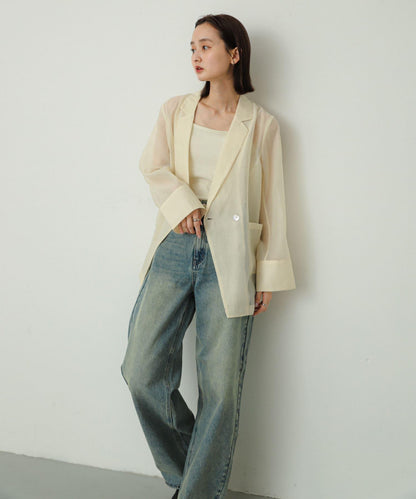 透視西裝剪裁西裝外套