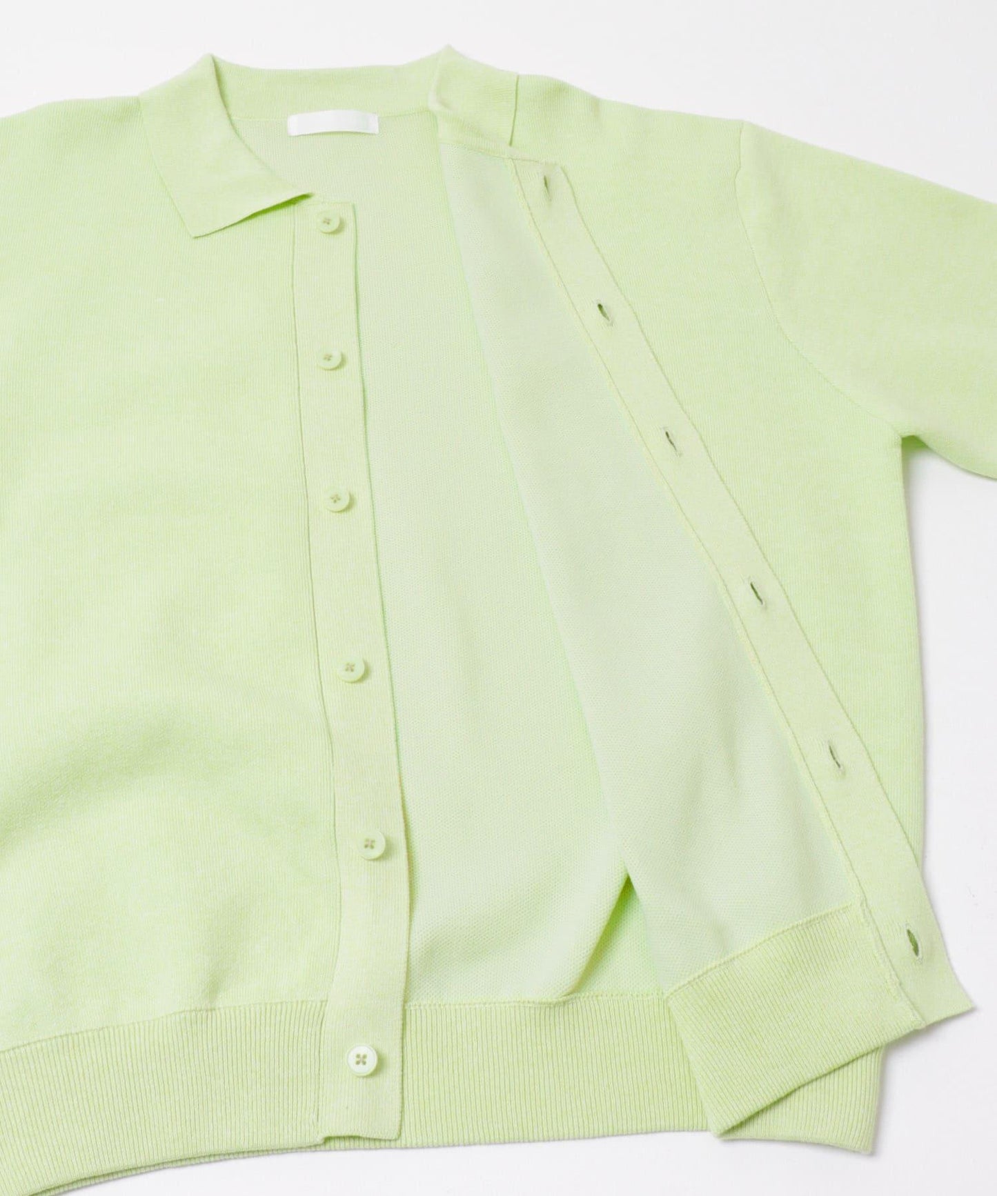 可機洗 衛衣風 POLO領 開衫