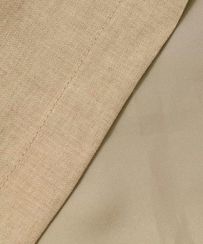 高腰 裹身設計 仿亞麻面料 半身裙