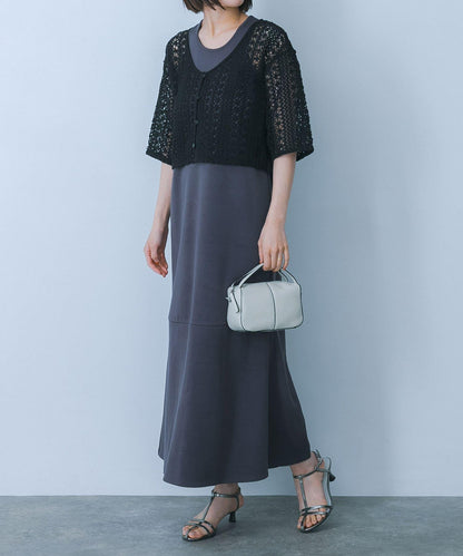 蕾絲拼接連衣裙