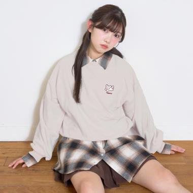 基礎款 動物刺繡 衛衣