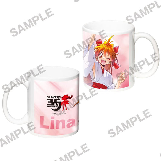 スレイヤーズ（秀逗魔導士） 原作35週年紀念 全綵繪製 馬克杯 リナ 巫女ver.