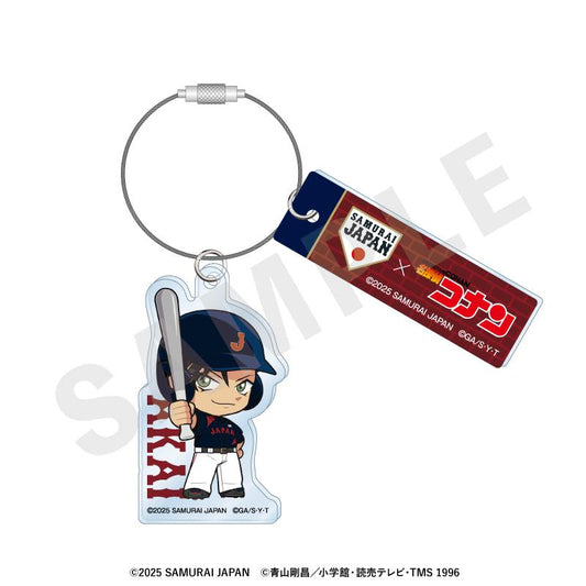 侍ジャパン×《名偵探柯南》（侍ジャパン×《名偵探柯南》） 赤井秀一 金屬線亞克力鑰匙扣 迷你角色款