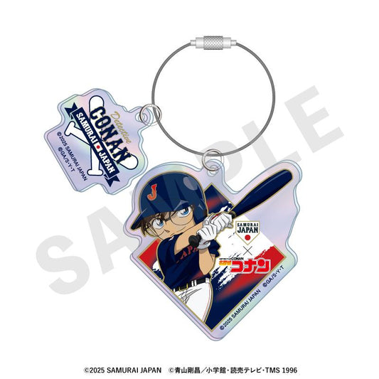侍ジャパン×名偵探柯南（名偵探柯南） 幻綵線條亞克力鑰匙扣 訪客款