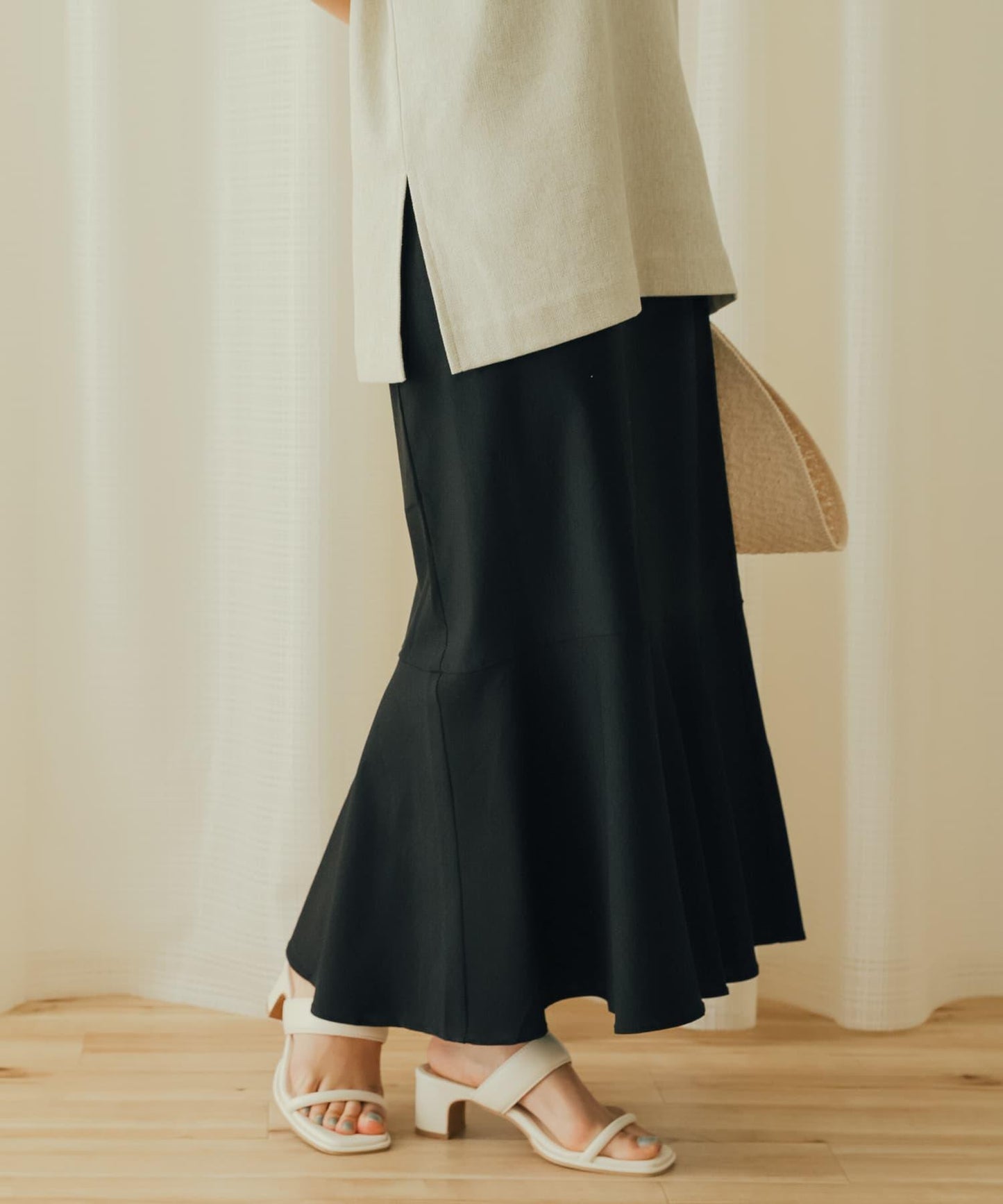 高彈力高腰美人魚裙