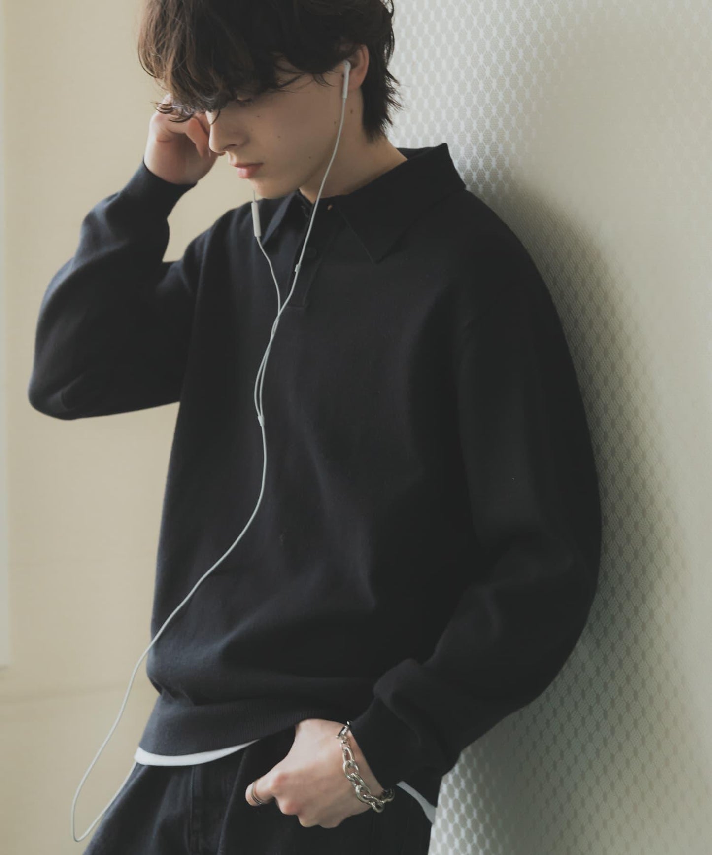 部分色 可水洗/防起球 彈力針織POLO衫