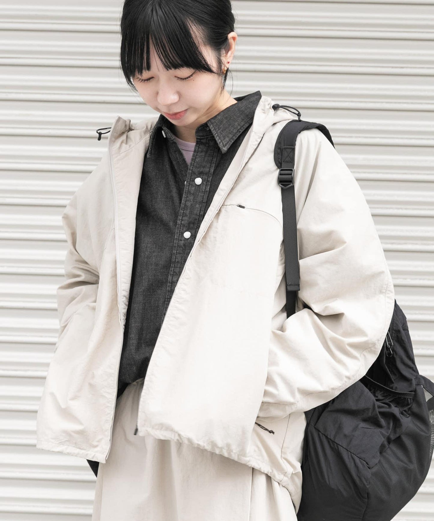 UR TECH尼龍塔夫綢拉鍊外套