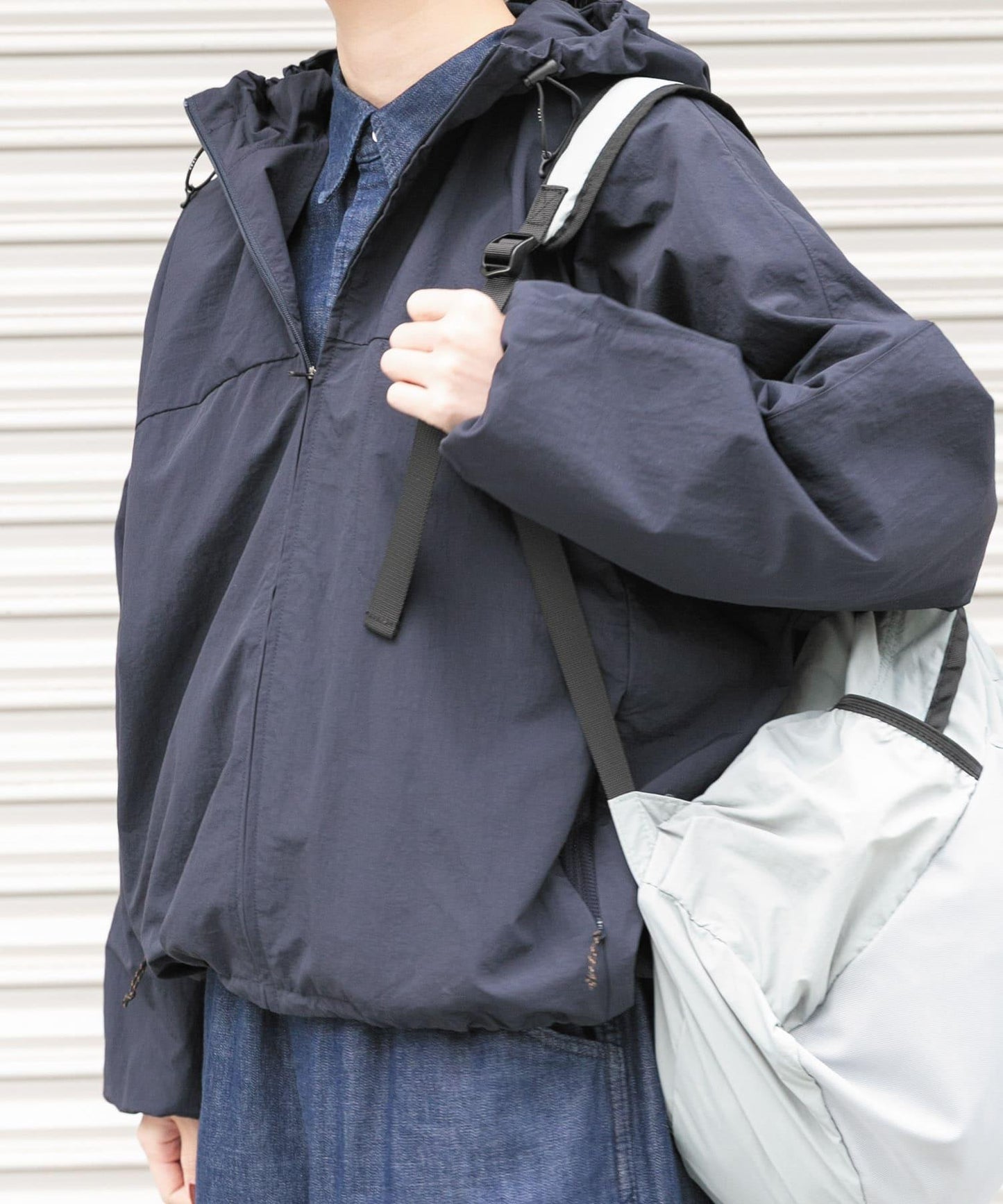 UR TECH尼龍塔夫綢拉鍊外套