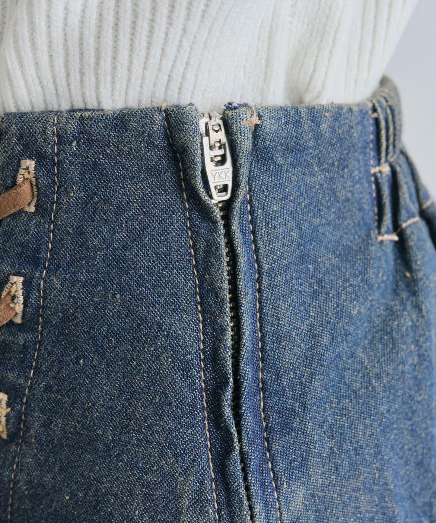 繫帶四層荷葉邊裙