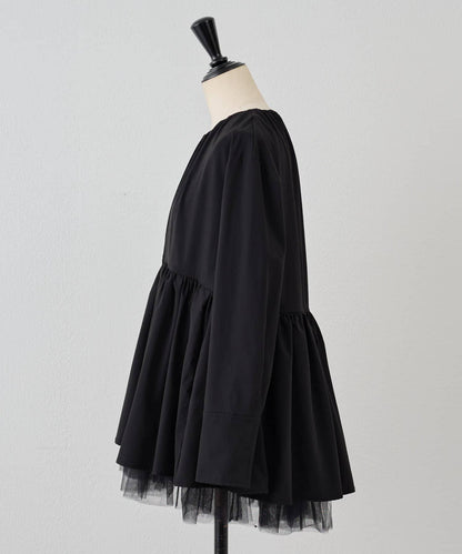 蓬紗荷葉邊設計 夾克外套