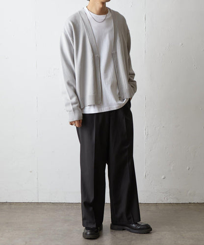 雙拉鍊針織開衫