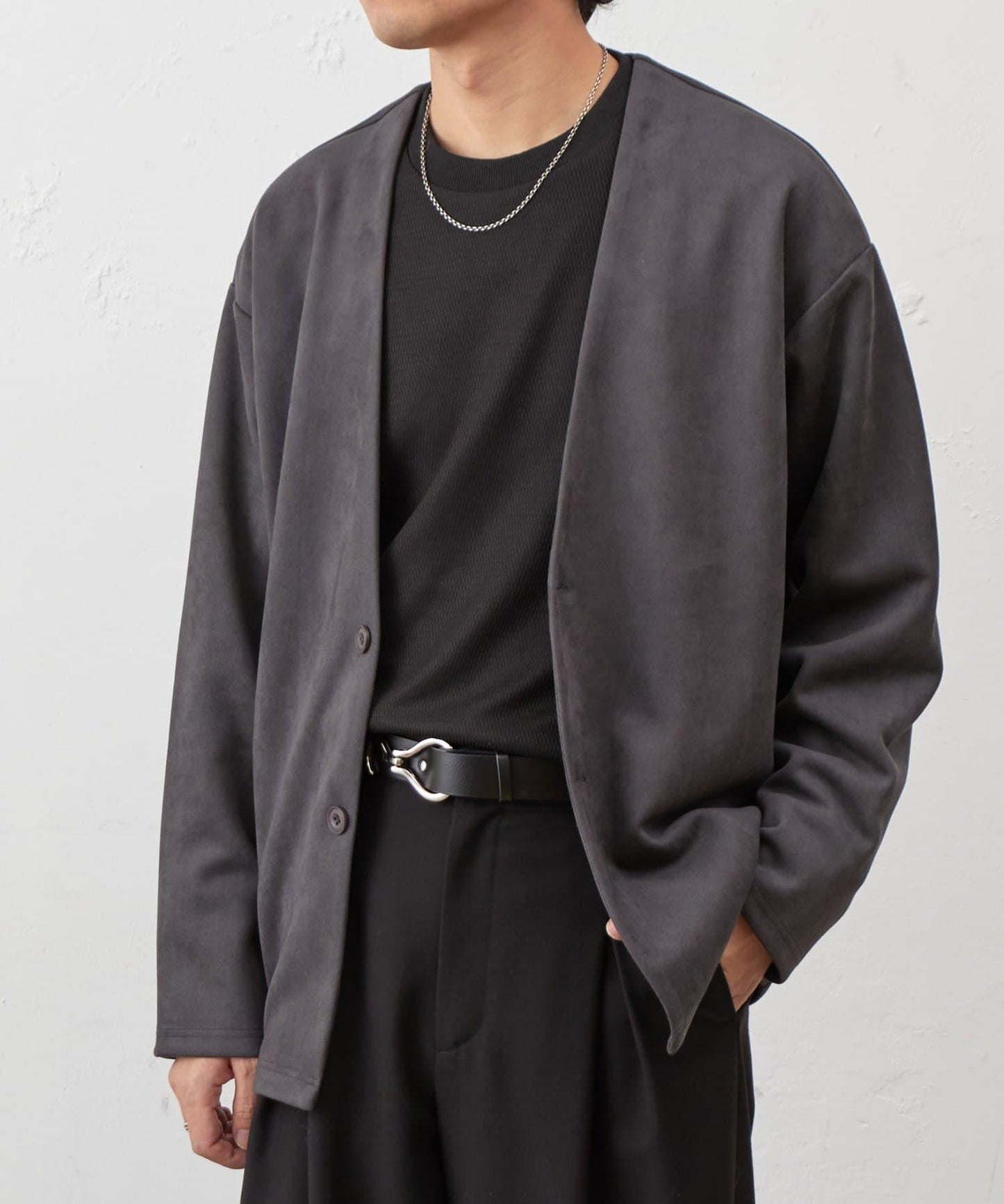 復刻款 可成套 合成麂皮 開衫