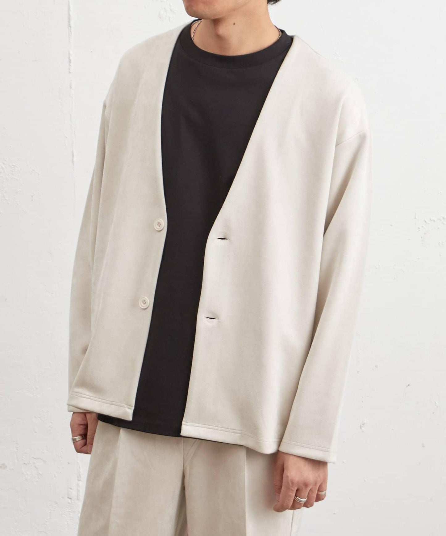 復刻款 可成套 合成麂皮 開衫