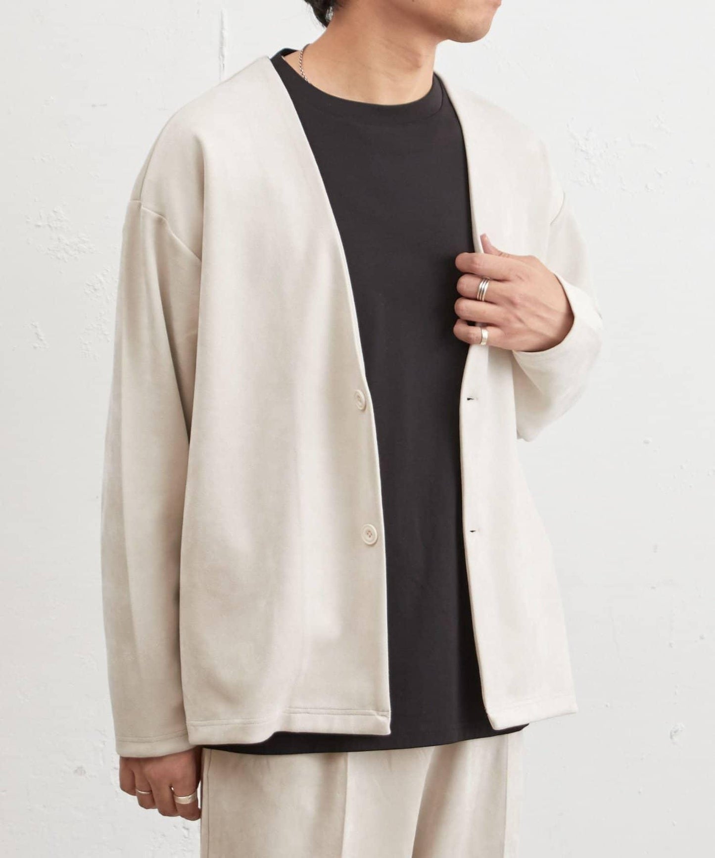 復刻款 可成套 合成麂皮 開衫