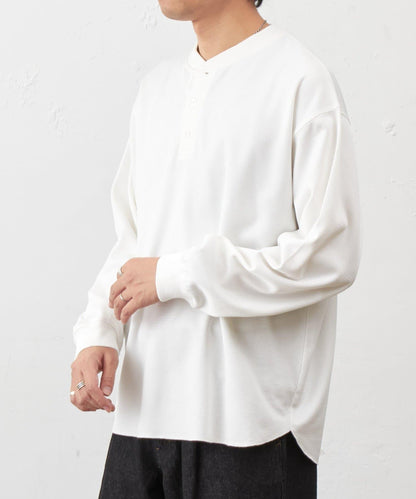 蜂巢紋亨利領套頭上衣