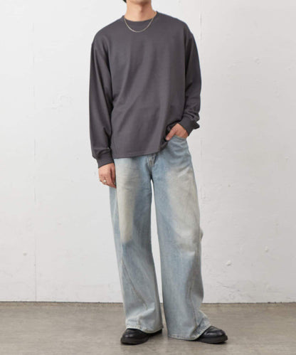 蜂巢紋圓領套頭上衣