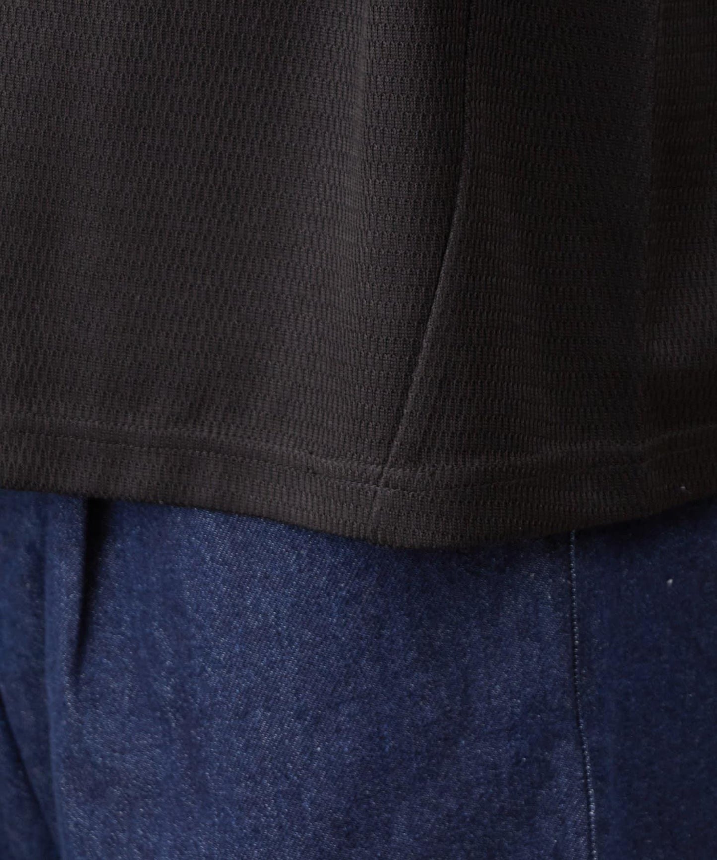 蜂巢紋圓領套頭上衣