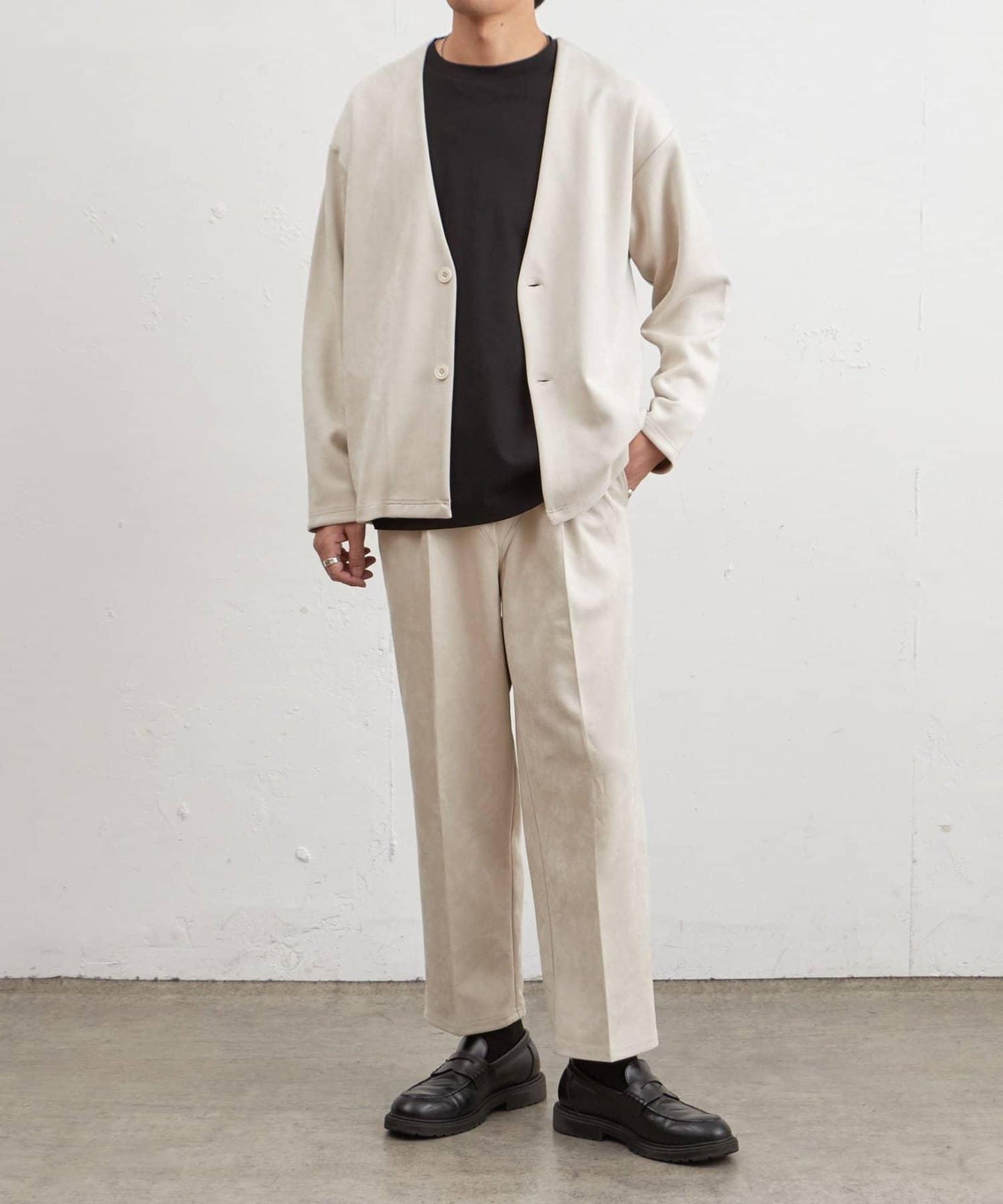 復刻款 可成套 合成麂皮 開衫