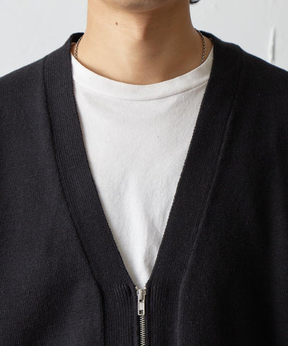 雙拉鍊針織開衫