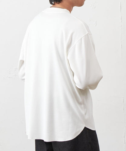 蜂巢紋亨利領套頭上衣