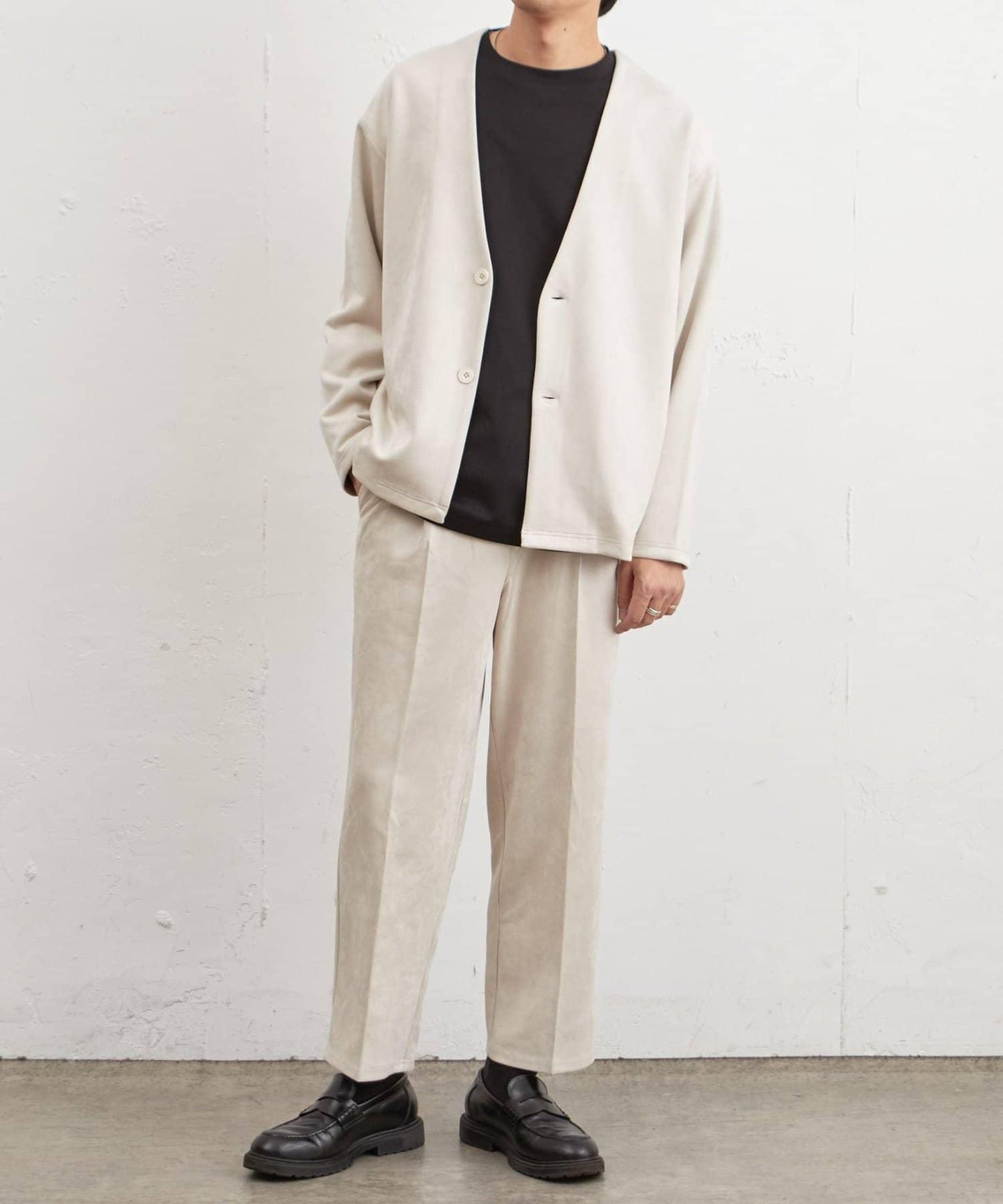 復刻款 可成套 合成麂皮 開衫