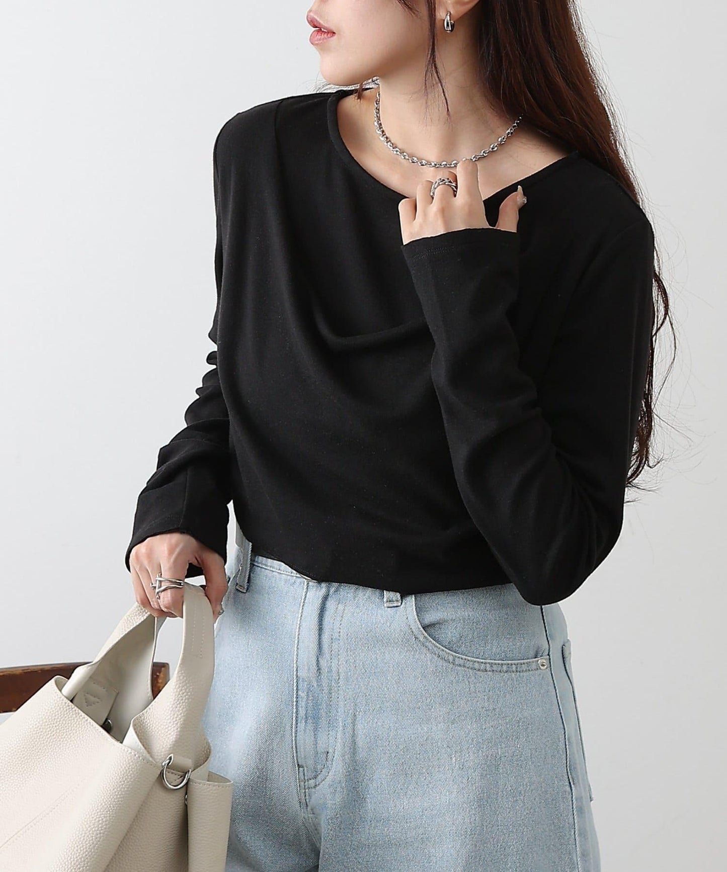 疊穿風設計 針織上衣