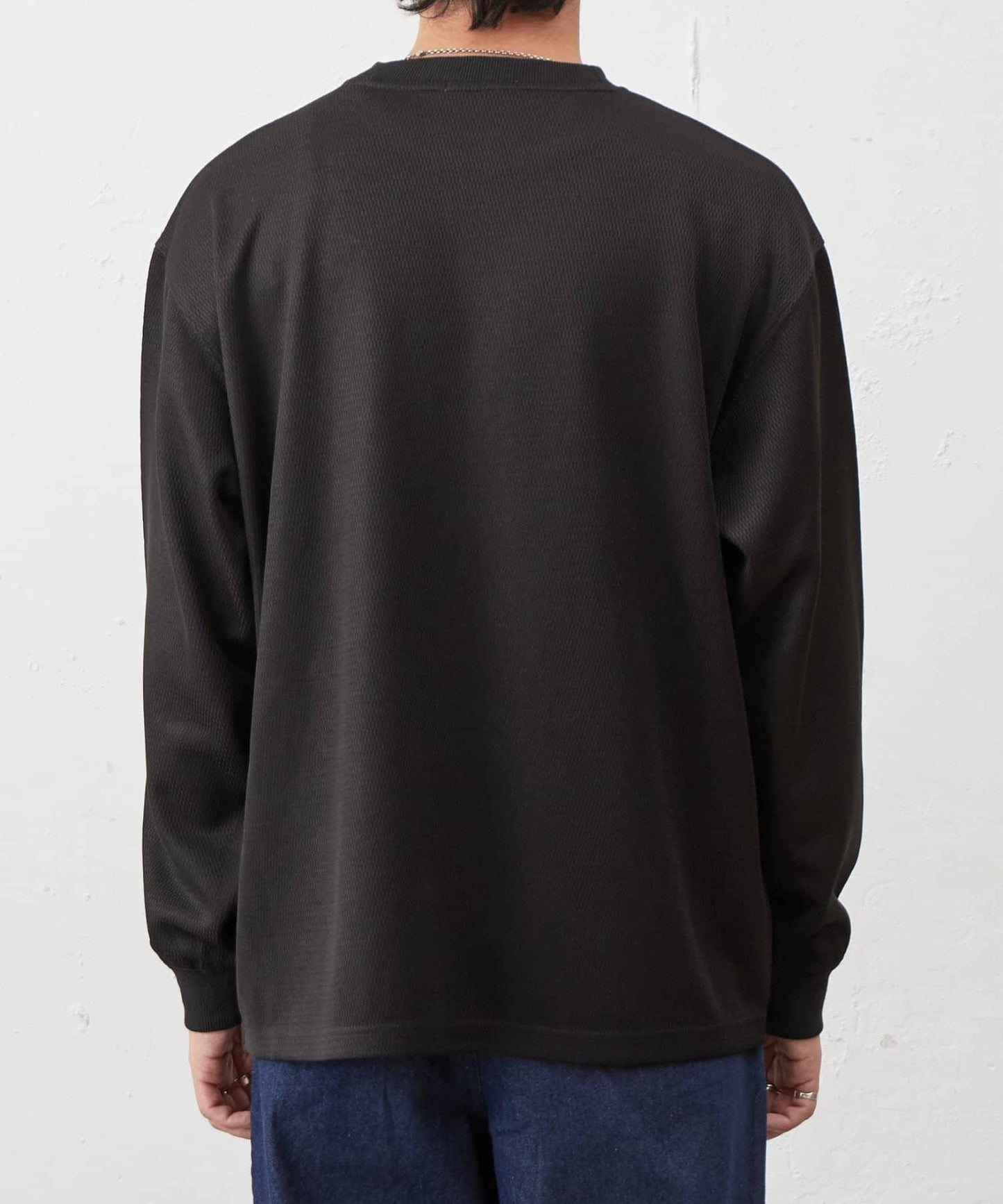 蜂巢紋圓領套頭上衣