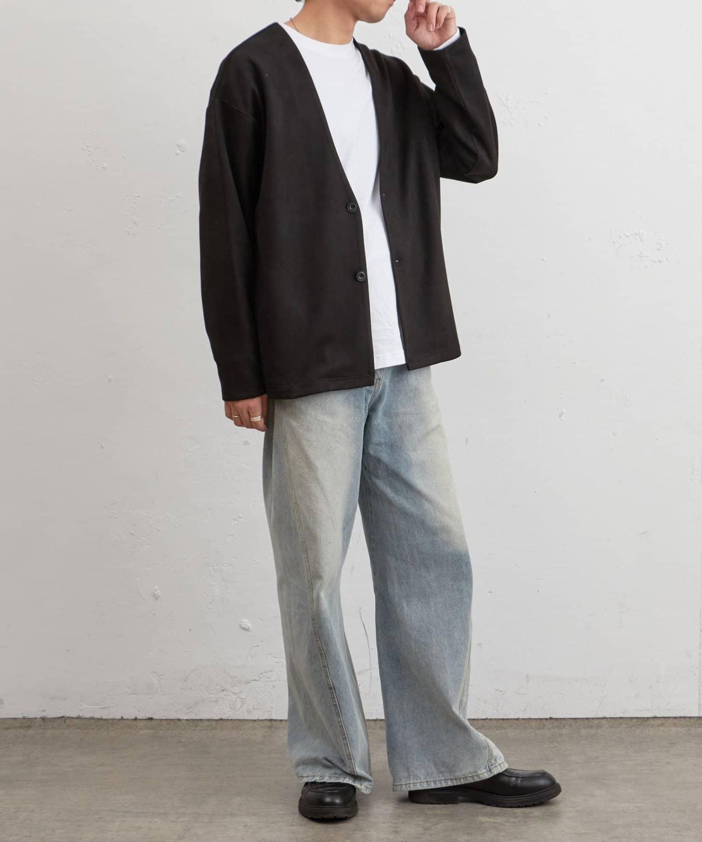 復刻款 可成套 合成麂皮 開衫