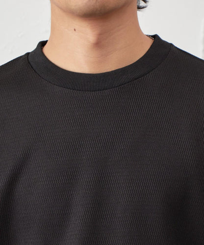 蜂巢紋圓領套頭上衣