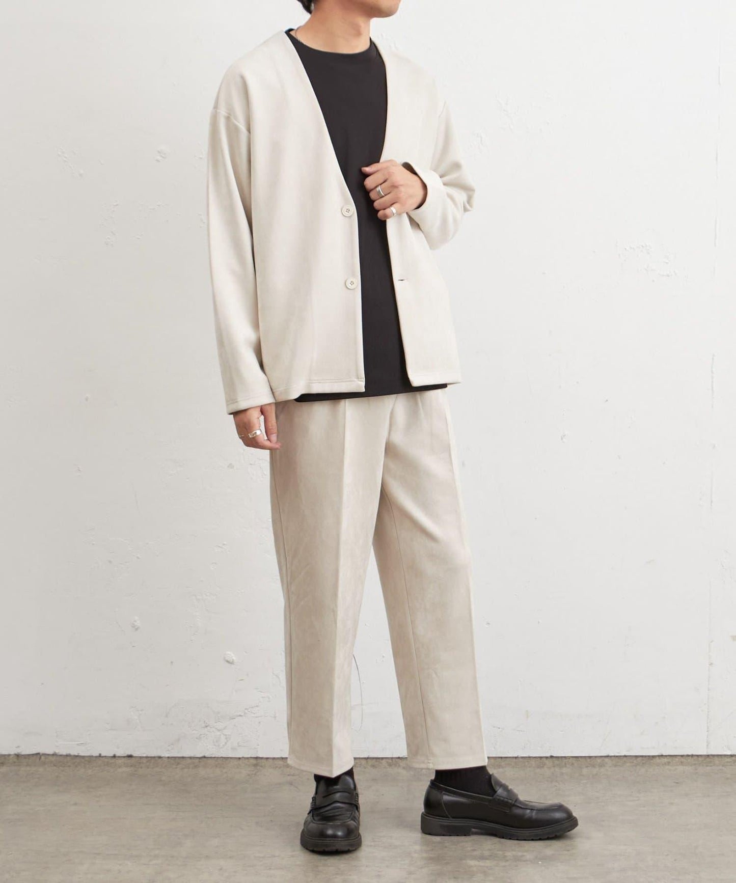 復刻款 可成套 合成麂皮 開衫