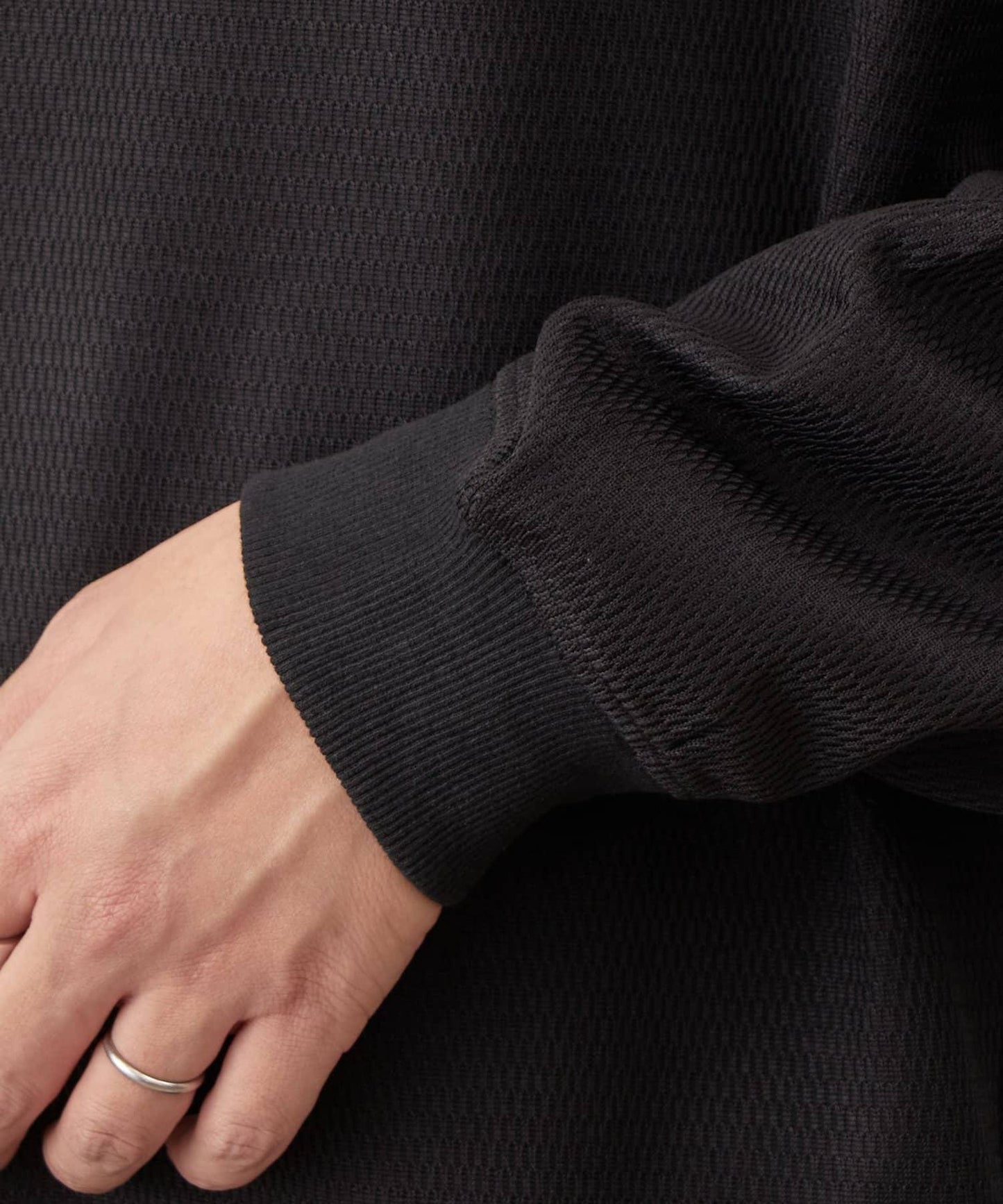 蜂巢紋圓領套頭上衣