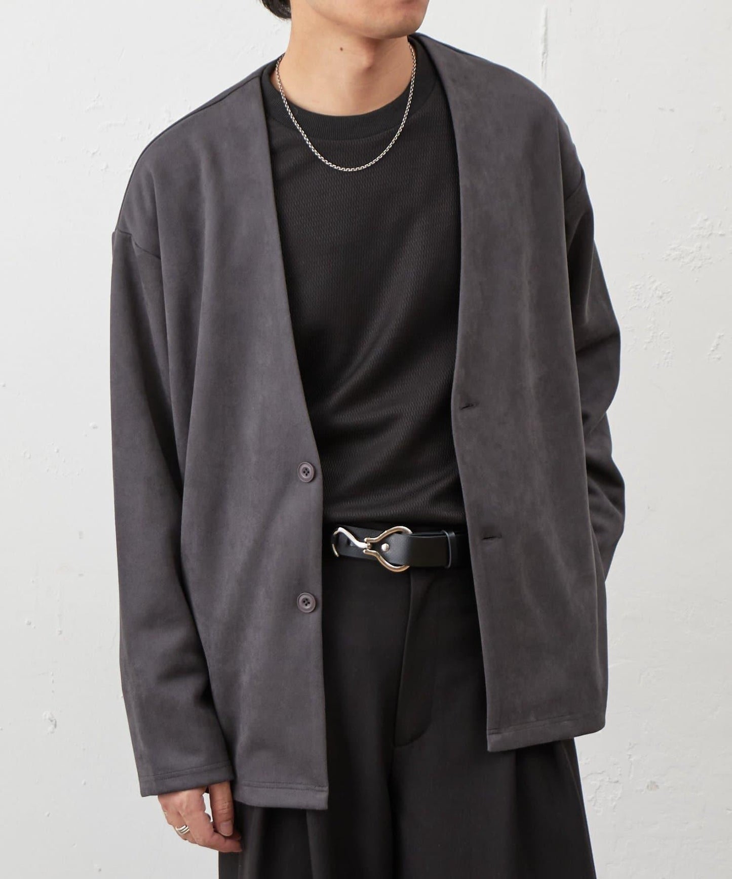 復刻款 可成套 合成麂皮 開衫