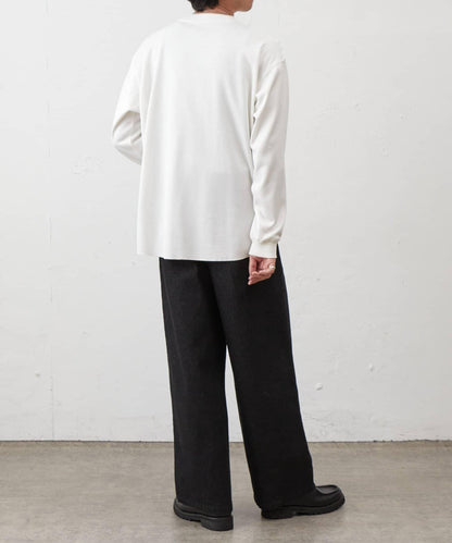 蜂巢紋亨利領套頭上衣