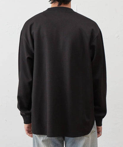 蜂巢紋亨利領套頭上衣