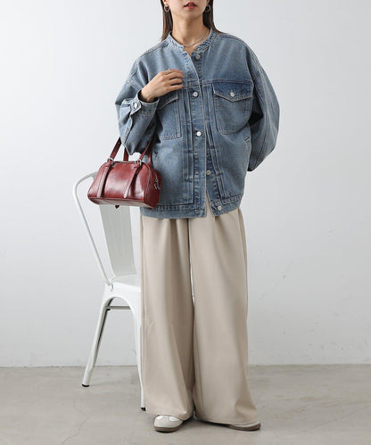 復古合成皮迷你波士頓包