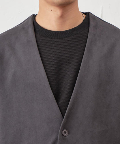 復刻款 可成套 合成麂皮 開衫