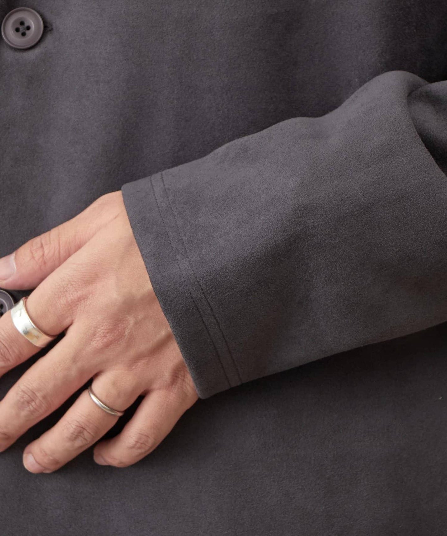 復刻款 可成套 合成麂皮 開衫