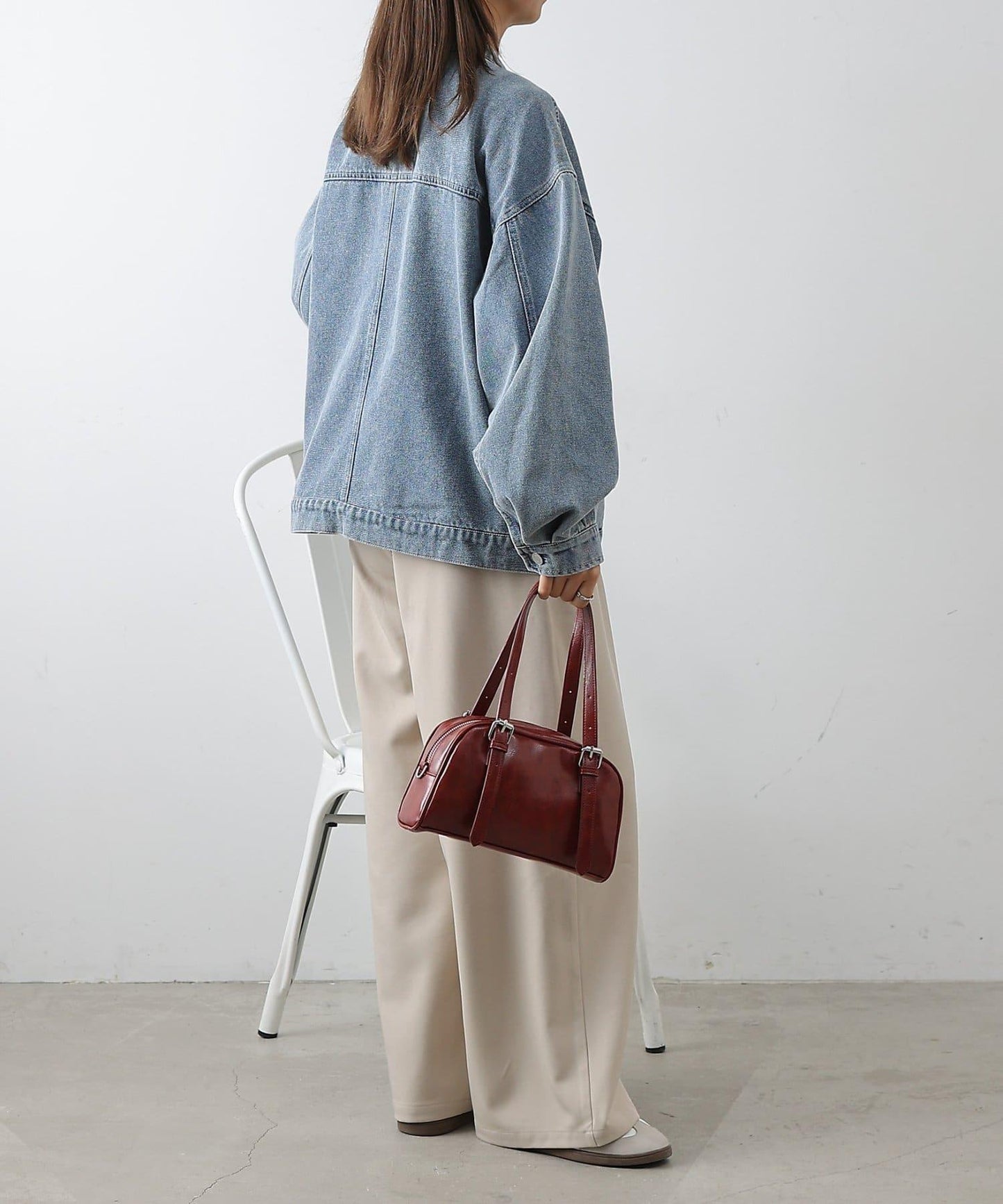 復古合成皮迷你波士頓包