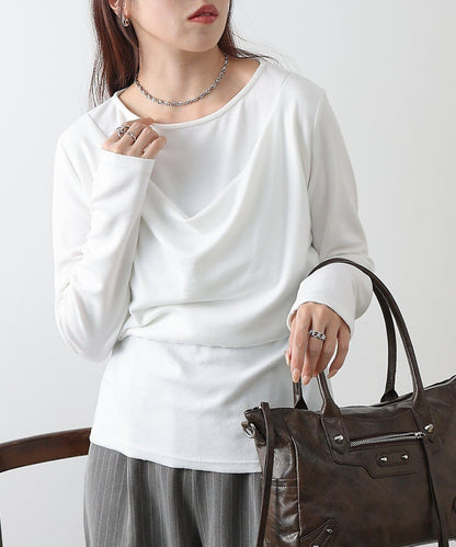 疊穿風設計 針織上衣