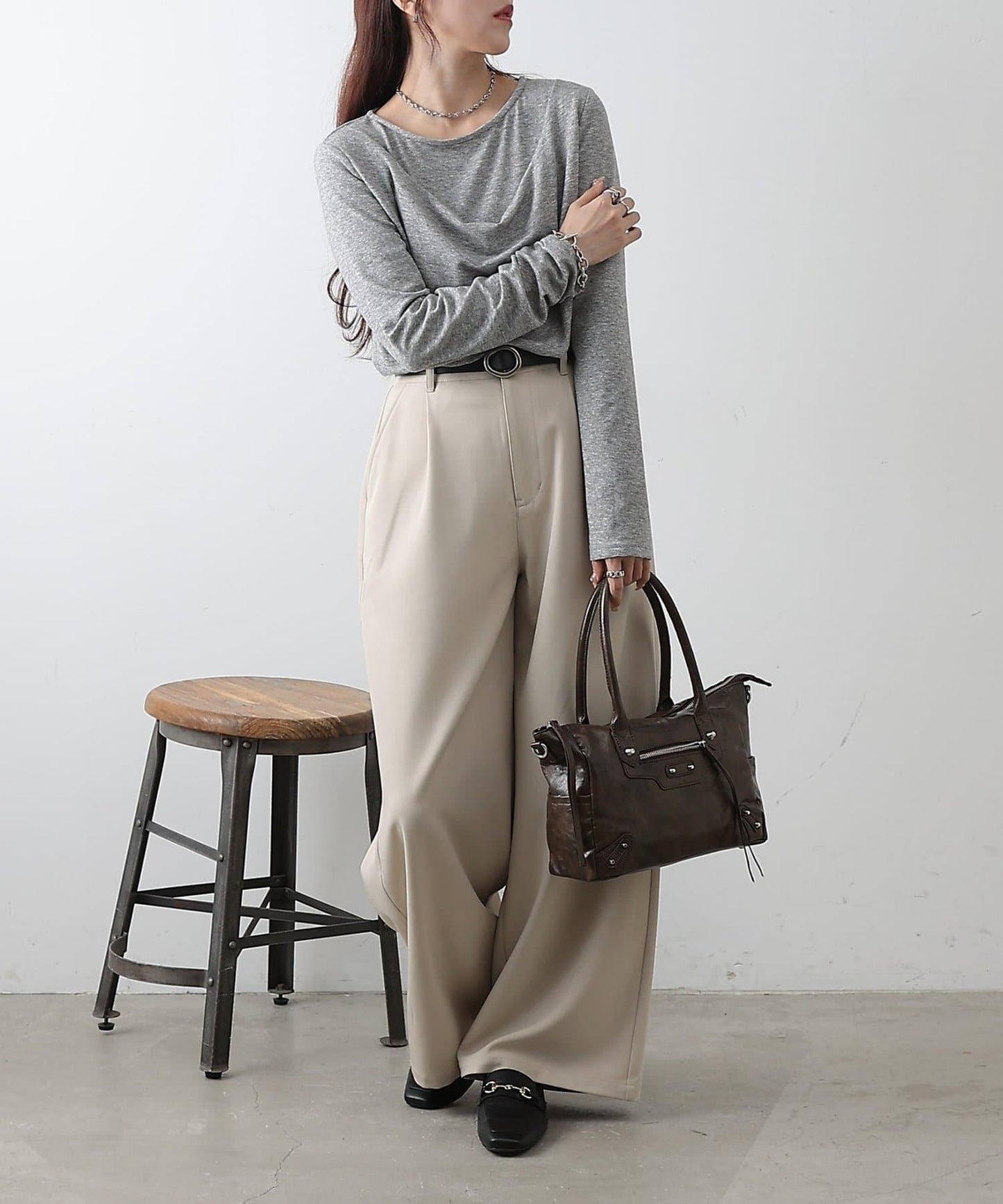 疊穿風設計 針織上衣